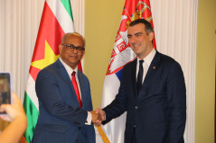 25 July 2023 The National Assembly Speaker and the Minister of Foreign Affairs, International Business and International Cooperation of the Republic of Suriname